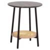 ΒΟΗΘΗΤΙΚΟ ΤΡΑΠΕΖAKI SEWELL HM18034 MDF ΣΕ ZEBRANO-ΜΕΤΑΛΛΙΚΑ ΠΟΔΙΑ-WICKER Φ45x55Υεκ