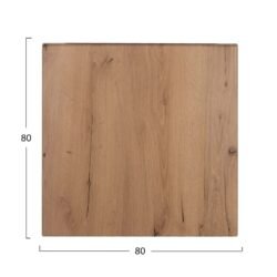 Επιφάνεια τραπεζιού werzalit 80x80 σε χρώμα φυσικού ξύλου.<br  width=