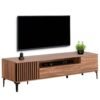 ΕΠΙΠΛΟ ΤΗΛΕΟΡΑΣΗΣ ΣΕΙΡΑ HARRY HM18008.01 ΜΕΛΑΜΙΝΗ ΦΥΣΙΚΟ ΞΥΛΟΥ-ΜΑΥΡΟ 200x40x47