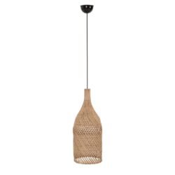 ΦΩΤΙΣΤΙΚΟ ΟΡΟΦΗΣ CARBOY HM7884 ΚΡΕΜΑΣΤΟ ΑΠΟ RATTAN ΣΕ ΦΥΣΙΚΟ ΧΡΩΜΑ Φ28x163