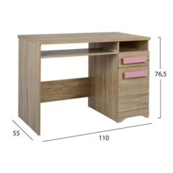 Γραφείο PLAYROOM σε απόχρωση ροζ.<br />
