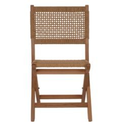 αλλά με όμορφο design. Το κύριο χαρακτηριστικό αυτής της καρέκλας είναι ότι «διπλώνει» και αποθηκεύεται εύκολα πιάνοντας λίγο χώρο. Ο σκελετός της είναι από ποιοτικό ξύλο