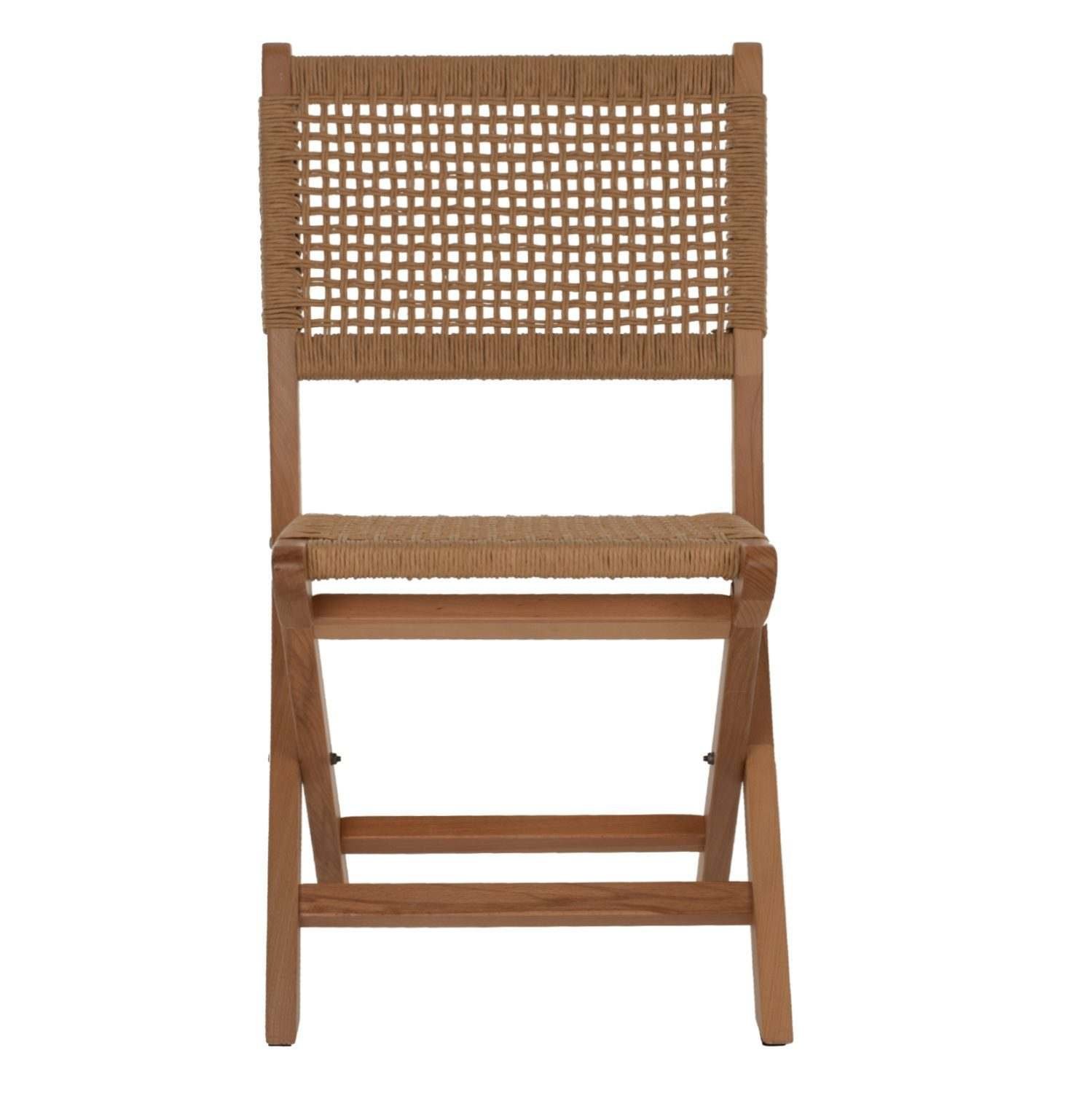 αλλά με όμορφο design. Το κύριο χαρακτηριστικό αυτής της καρέκλας είναι ότι «διπλώνει» και αποθηκεύεται εύκολα πιάνοντας λίγο χώρο. Ο σκελετός της είναι από ποιοτικό ξύλο