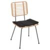 ΚΑΡΕΚΛΑ ΕΞ.ΧΩΡΟΥ ALLEGRA HM5454.11 ΜΕΤΑΛΛΟ&ΜΑΞΙΛΑΡΙ ΜΑΥΡΟ-ΜΠΕΖ WICKER 50