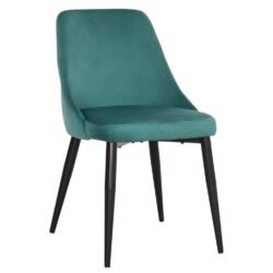 ΚΑΡΕΚΛΑ SERENITY HM8527.13 ΒΕΛΟΥΔΟ ΧΡΩΜΑ ΜΕΝΤΑ- ΜΑΥΡΑ ΜΕΤΑΛΛΙΚΑ ΠΟΔΙΑ 51x54x83