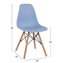 Η καρέκλα TWIST έχει λιτό και μοντέρνο design χωρίς μπράτσα