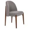 ΚΑΡΕΚΛΑ ΤΡΑΠΕΖΑΡΙΑΣ RAMMER HM9744.01 RUBBERWOOD ΣΕ ΚΑΡΥΔΙ-ΓΚΡΙ ΥΦΑΣΜΑ 57x55x86Υεκ.