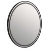 ΚΑΘΡΕΠΤΗΣ ΤΟΙΧΟΥ ΣΤΡΟΓΓΥΛΟΣ ROUNDER HM4503.01 ΑΛΟΥΜΙΝΙΟ ΣΕ ΜΑΥΡΟ-ΦΩΤΙΣΜΟΣ LED Φ80εκ.