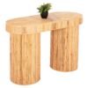 ΚΟΝΣΟΛΑ ΟΒΑΛ GATSBY HM9871 ΦΥΣΙΚΟ RATTAN ΣΕ ΦΥΣΙΚΟ ΧΡΩΜΑ 110x45x74