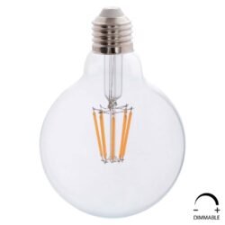 ΛΑΜΠΤΗΡΑΣ GLOBO LED FILAMENT 8W E27 2700K ΔΙΑΦΑΝΟΣ DIMMABLE HM4050.01