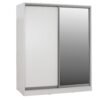 ΝΤΟΥΛΑΠΑ ΜΕ ΚΑΘΡΕΠΤΗ ADLER HM2437.03 ΜΕΛΑΜΙΝΗ ΛΕΥΚΗ 180x60x210Υεκ.