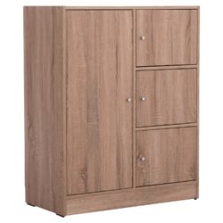 ΝΤΟΥΛΑΠΙ ΜΕ 4 ΑΠΟΘ.ΧΩΡΟΥΣ MATIN HM2479.02 SONAMA OAK ΜΕΛΑΜΙΝΗ 80x39