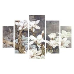 ΠΕΝΤΑΠΤΥΧΟΣ ΠΙΝΑΚΑΣ MDF MAGNOLIA KOBUS HM7207.01 82X56x0