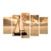 ΠΙΝΑΚΑΣ ΠΕΝΤΑΠΤΥΧΟ MDF SUNSET SAILING HM7206.01 100X0