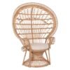 ΠΟΛΥΘΡΟΝΑ ROYAL PEACOCK HM9342 RATTAN ΣΕ ΦΥΣΙΚΟ 114x72x150Yεκ.