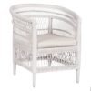 ΠΟΛΥΘΡΟΝΑ MALAWI HM9635.02 ΞΥΛΟ ΜΑΟΝΙ ΜΕ RATTAN ΛΕΥΚΟ--Β'ΔΙΑΛΟΓΗΣ 80x70x86Υεκ.
