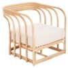 ΠΟΛΥΘΡΟΝΑ LUAKSANA HM9833 RATTAN ΦΥΣΙΚΟ-ΛΕΥΚΟ ΜΑΞΙΛΑΡΙ 73x83x75