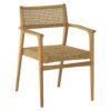 ΠΟΛΥΘΡΟΝΑ NEBO HM9937 ΞΥΛΟ TEAK & ΣΥΝΘ.RATTAN ΣΕ ΦΥΣΙΚΟ ΧΡΩΜΑ 57x63x80