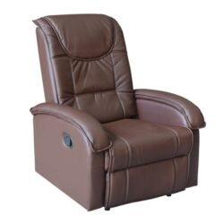 ΠΟΛΥΘΡΟΝΑ ΜΕ ΜΗΧΑΝΙΣΜΟ MASSAGE ROCCA HM0026.03 PU ΚΑΦΕ ΣΚΟΥΡΟ 80x96x97 εκ.
