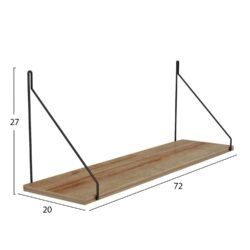 Το ράφι τοίχου AGILAN συνδυάζει το μοντέρνο design με την πρακτικότητα. Πρόκειται για ένα ράφι σε ΦΥΣΙΚΟ ΟΑΚ χρώμα