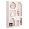 ΡΑΦΙΕΡΑ-ΚΟΜΜΟ ΣΕΙΡΑ SANTORINI HM18059 MDF ΣΕ ΥΠΟΛΕΥΚΟ 80x18x120Υεκ.
