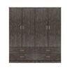 ΣΕΤ 2 ΤΜΧ ΝΤΟΥΛΑΠΑ 4ΦΥΛΛΗ ΜΕ 4 ΣΥΡΤΑΡΙΑ ZEBRANO 160X42X181 HM11349.01