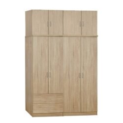 ΝΤΟΥΛΑΠΑ 4-ΦΥΛΛΗ ΜΕ ΠΑΤΑΡΙ & ΣΥΡΤΑΡΙΑ JENNA HM11355.02 ΜΕΛΑΜΙΝΗ SONAMA 160x42x241Υ