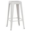 ΣΚΑΜΠΟ BAR MELITA HM8642.21 ΜΕΤΑΛΛΙΚΟ ΣΕ ΛΕΥΚΟ ΜΑΤ 43x43x78Υεκ.