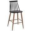 ΣΚΑΜΠΟ ΜΠΑΡ VANESSA ΜΑΥΡΟ ΜΕΣΑΙΟΥ ΥΨΟΥΣ HM9300.02 43x45x97Υεκ.