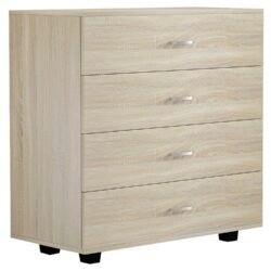 ΣΥΡΤΑΡΙΕΡΑ ME 4 ΣΥΡΤΑΡΙΑ THORG HM8996.01 ΜΕΛΑΜΙΝΗ ΣΕ SONAMA 80x40x83Yεκ.