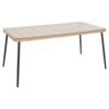 ΤΡΑΠΕΖΙ ΟΡΘΟΓΩΝΙΟ ALLEGRA HM5538.11 ΜΕΤΑΛ.ΜΑΥΡΟ-P.E. RATTAN ΦΥΣΙΚΟ 159