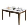 ΤΡΑΠΕΖΙ ΤΡΑΠΕΖΑΡΙΑΣ STANDARD HM9507.02 ΜΕΛΑΜΙΝΗ ΚΑΡΥΔΙ-ΛΕΥΚΟ ΜΕ ΑΠΟΘ.ΧΩΡΟ 145x88x75Yεκ.