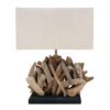 ΕΠΙΤΡΑΠΕΖΙΟ ΟΡΘΟΓΩΝΙΟ ΦΩΤΙΣΤΙΚΟ TWIGGY HM4424 DRIFTWOOD & ΛΕΥΚΟ ΚΑΠΕΛΟ 35.5x15x47Υεκ.