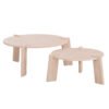 ΣΕΤ 2ΤΜΧ ΤΡΑΠΕΖΙΑ ΣΑΛΟΝΙΟΥ EQUIL HM9943.01 MDF ΜΕ ΜΕΛΑΜΙΝΗ-ΦΥΣΙΚΟ 66x66εκ + 87x87εκ
