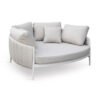 DAYBED 2ΘΕΣΙΟ MAVERICK SM6216.02 ΑΛΟΥΜΙΝΙΟ ΚΡΕΜ-ΜΠΕΖ OLEFIN & STRAPS 164x144x70Υ