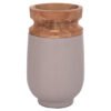 ΔΙΑΚΟΣΜΗΤΙΚΟ ΒΑΖΟ ΔΑΠΕΔΟΥ LINTER HM4662.05S FIBER CEMENT ΓΚΡΙ ΜΑΤ--ΞΥΛΟ ΤΕΑΚ Φ34x60Υεκ