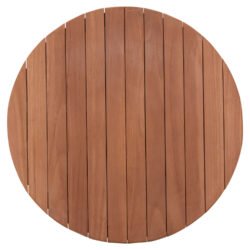 κατασκευασμένη από μασίφ ξύλο TEAK στο ΦΥΣΙΚΟ του χρώμα. Μπορεί να χρησιμοποιηθεί σε καφετέριες