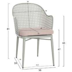 Το OREGO είναι ένα lounge σετ (σαλονάκι) αλουμινίου 3τμχ εξωτερικού χώρου