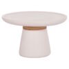 ΒΟΗΘΗΤΙΚΟ ΤΡΑΠΕΖΙ TRED HM18168.02 FIBER CEMENT ΛΕΥΚΟ-ΦΥΣΙΚΟ RATTAN--Φ49x30Υεκ.