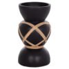ΔΙΑΚΟΣΜΗΤΙΚΟ ΒΑΖΟ ΔΑΠΕΔΟΥ MAYNARD HM4672.01S TERRACOTTA ΜΑΥΡΟ-RATTAN Φ27.5x50Υ