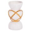 ΔΙΑΚΟΣΜΗΤΙΚΟ ΒΑΖΟ ΔΑΠΕΔΟΥ MAYNARD HM4672.02S TERRACOTTA ΛΕΥΚΟ--RATTAN Φ27.5x50Υεκ