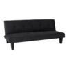 ΚΑΝΑΠΕΣ ΚΡΕΒΑΤΙ ODESSA HM3000.14 ΜΑΥΡΟ ΒΕΛΟΥΔΟ 180x83x75Y εκ.