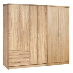 ΝΤΟΥΛΑΠΑ 6ΦΥΛΛΗ BLAKELY HM21235.02 ΜΕΛΑΜΙΝΗ ΧΡΩΜΑ SONAMA 201x43x181Υεκ