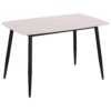 ΤΡΑΠΕΖΙ RAVEN HM9854.01 ΚΕΡΑΜΙΚΟ TOP ΜΑΤ ΛΕΥΚΟ ΜΑΡΜΑΡΟ-ΜΑΥΡΟ ΜΕΤΑΛΛΟ 120x70x73Υεκ.