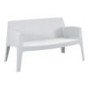 ΚΑΝΑΠΕΣ 2-ΘΕΣΙΟΣ ΠΟΛΥΠΡΟΠΥΛΕΝΙΟΥ SLEEK HM6366.01 ΧΡΩΜΑ ΛΕΥΚΟ 133x68x73Υεκ.