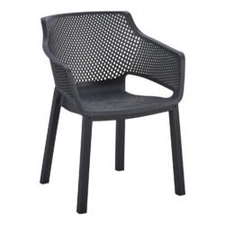 ΠΟΛΥΘΡΟΝΑ ΠΟΛΥΠΡΟΠΥΛΕΝΙΟΥ PEGGY HM6368.02 ΜΑΥΡΟ 60x55x79Υεκ