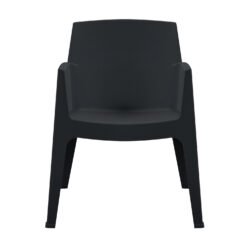 Η πολυθρόνα πολυπροπυλενίου σε ΜΑΥΡΟ χρώμα SLEEK αποτελεί την ιδανική πρόταση για χρήση σε εξωτερικούς χώρους