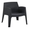 ΠΟΛΥΘΡΟΝΑ ΠΟΛΥΠΡΟΠΥΛΕΝΙΟΥ LOUNGE SLEEK HM6365.02 ΜΑΥΡΟ 62x68x73Υεκ.