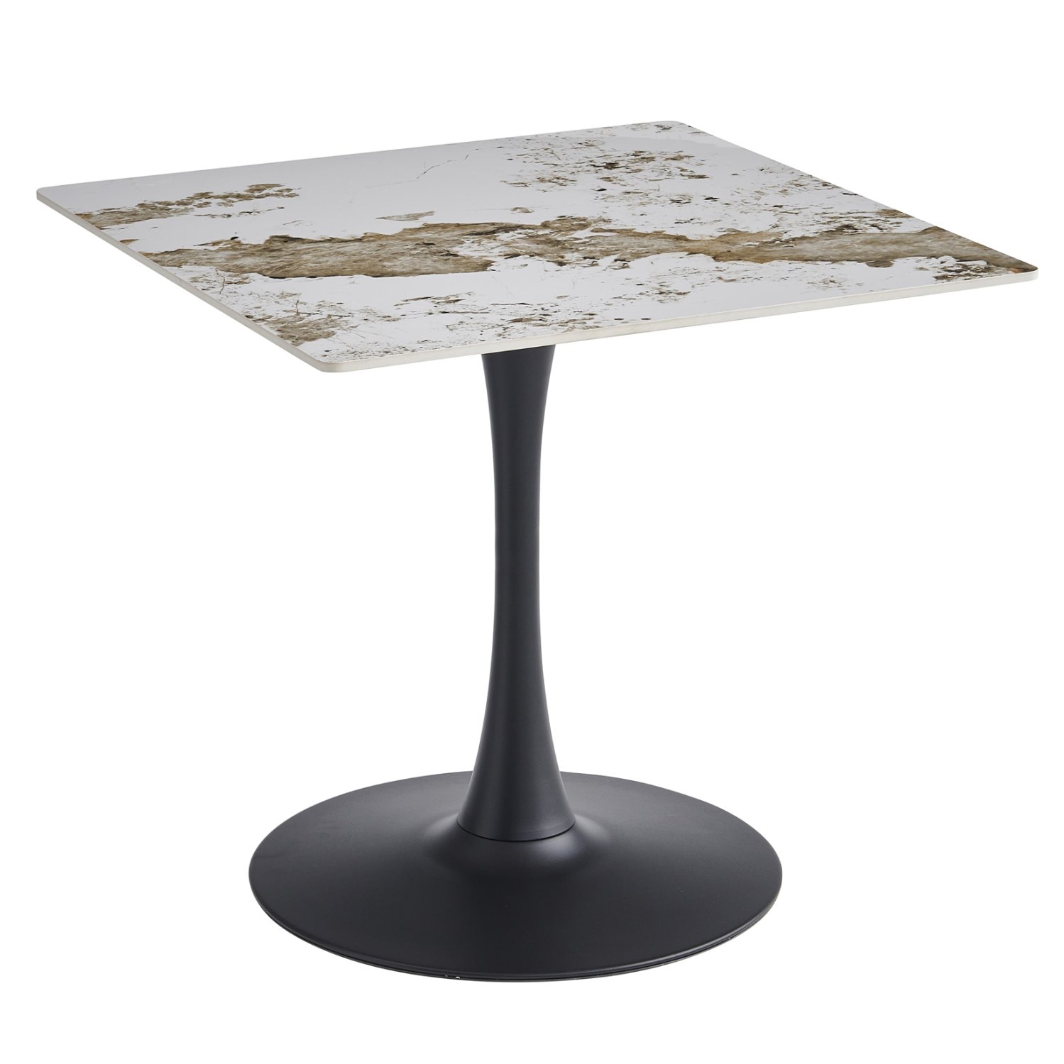 ΤΡΑΠΕΖΙ ΤΡΑΠΕΖΑΡΙΑΣ TETRAN HM18315.02 ΒΑΣΗ ΜΑΥΡΗ--SINTERED STONE PANDORA 80x80x73Υεκ