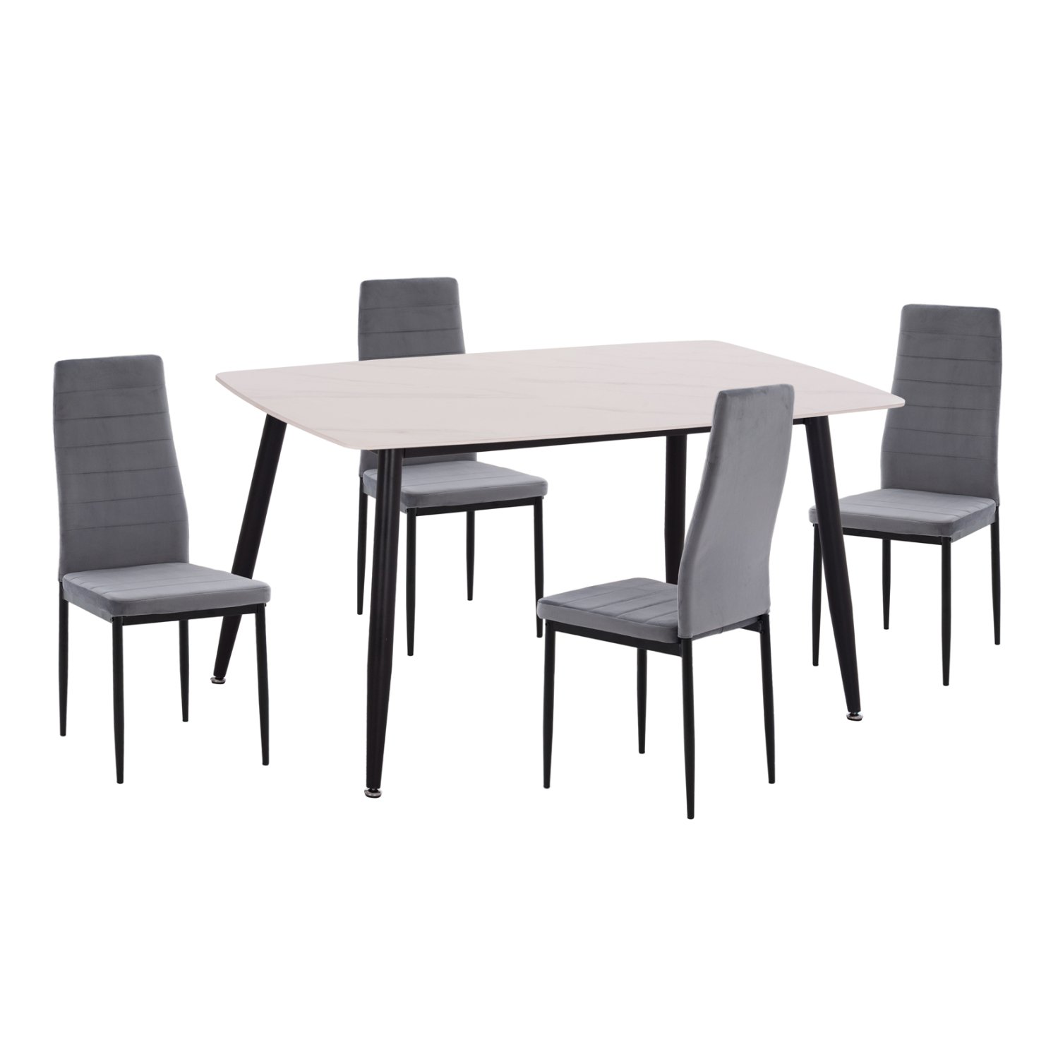 ΣΕΤ ΤΡΑΠΕΖΑΡΙΑΣ 5ΤΜΧ RAVEN HM21071.03 ΚΕΡΑΜΙΚΟ TOP ΛΕΥΚΟ ΜΑΡΜΑΡΟ--ΒΕΛΟΥΔΟ ΓΚΡΙ